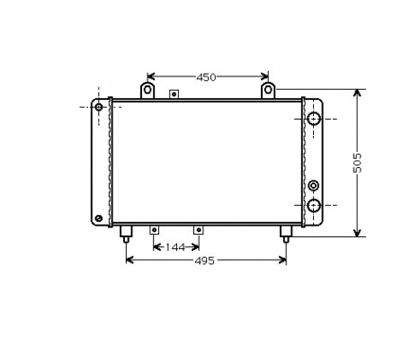 Radiator, engine cooling 40002081 International Radiators