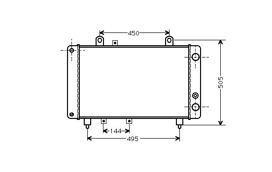 Radiator, engine cooling 40002081 International Radiators