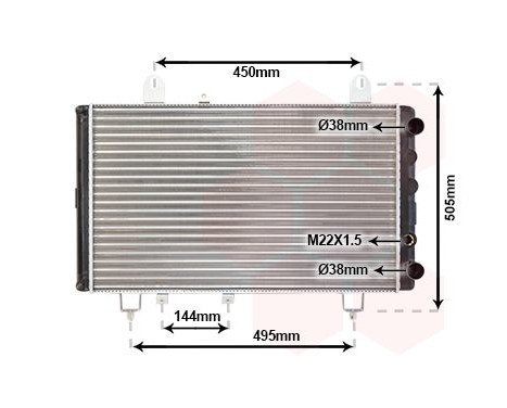 Radiator, engine cooling 40002081 International Radiators, Image 2