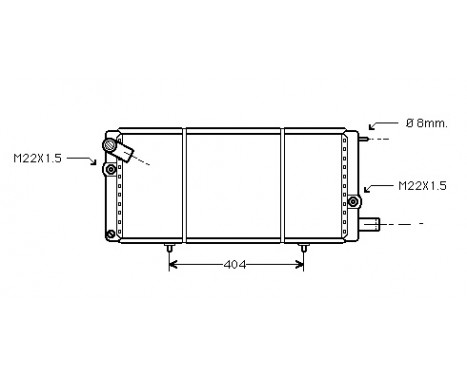 Radiator, engine cooling 40002085 International Radiators