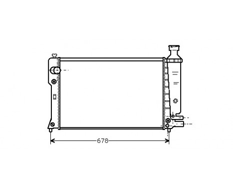 Radiator, engine cooling 40002097 International Radiators