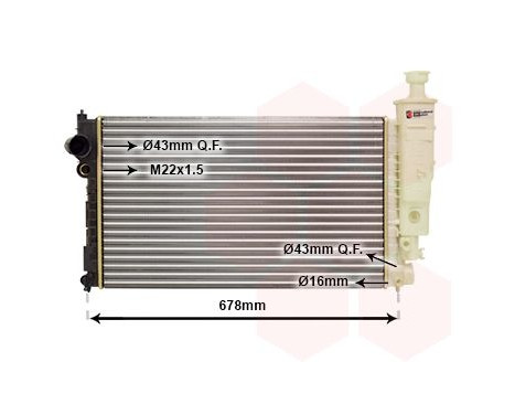 Radiator, engine cooling 40002125 International Radiators, Image 2