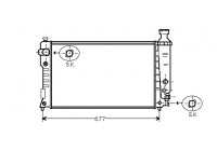 Radiator, engine cooling 40002125 International Radiators
