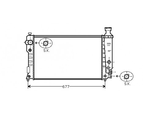 Radiator, engine cooling 40002125 International Radiators