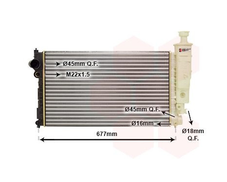 Radiator, engine cooling 40002126 International Radiators, Image 2