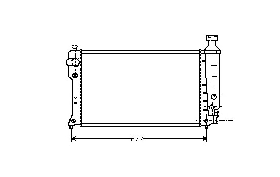Radiator, engine cooling 40002135 International Radiators