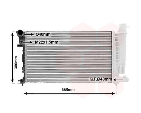Radiator, engine cooling 40002136 International Radiators, Image 2