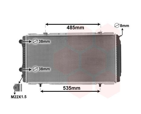 Radiator, engine cooling 40002146 International Radiators, Image 2