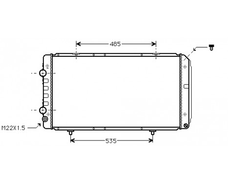 Radiator, engine cooling 40002146 International Radiators