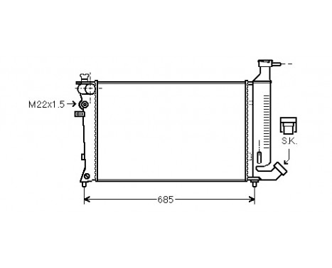 Radiator, engine cooling 40002148 International Radiators Plus