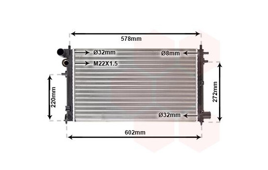 Radiator, engine cooling 40002149 International Radiators, Image 2