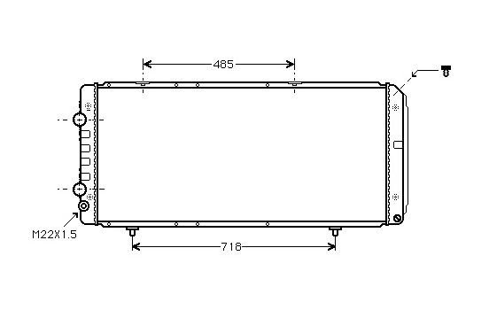 Radiator, engine cooling 40002151 International Radiators