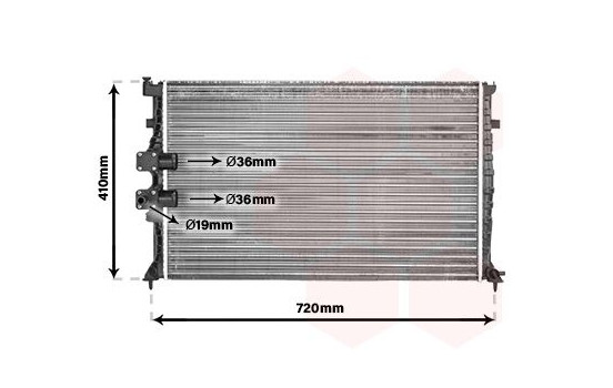 Radiator, engine cooling 40002177 International Radiators, Image 2