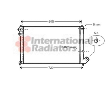 Radiator, engine cooling 40002179 International Radiators, Image 2