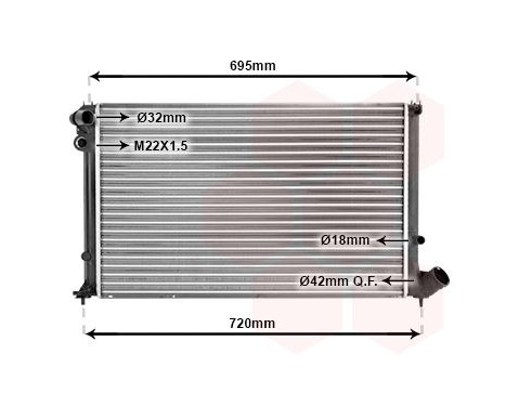 Radiator, engine cooling 40002181 International Radiators, Image 2