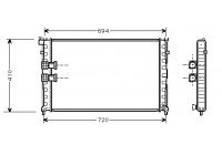 Radiator, engine cooling 40002185 International Radiators