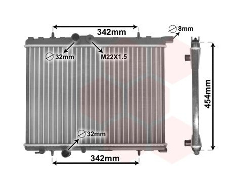 Radiator, engine cooling 40002190 International Radiators, Image 2