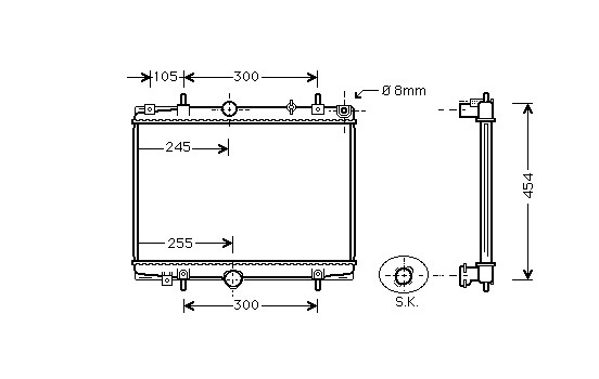 Radiator, engine cooling 40002198 International Radiators Plus