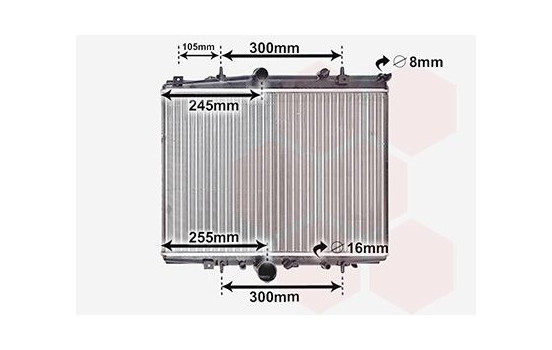 Radiator, engine cooling 40002200 International Radiators, Image 2