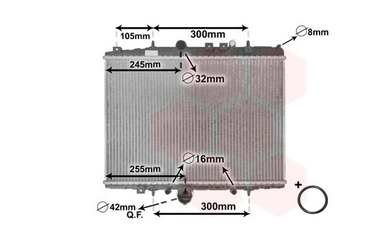 Radiator, engine cooling 40002201 International Radiators, Image 2