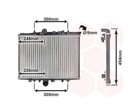 Radiator, engine cooling 40002202 International Radiators, Image 2