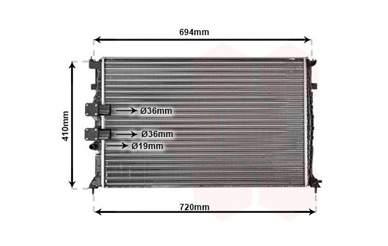 Radiator, engine cooling 40002231 International Radiators, Image 2