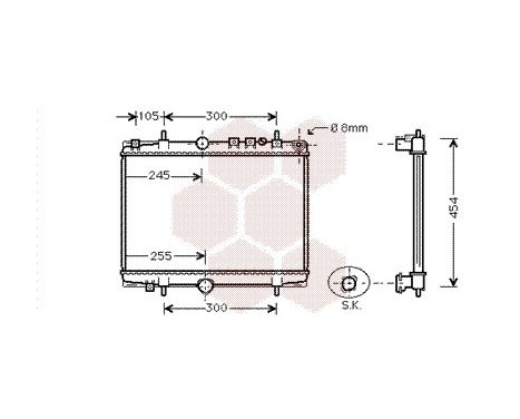 Radiator, engine cooling 40002234 International Radiators, Image 2