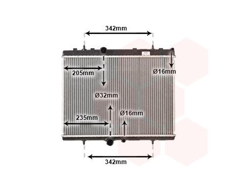 Radiator, engine cooling 40002241 International Radiators, Image 2