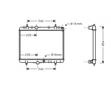 Radiator, engine cooling 40002241 International Radiators