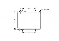 Radiator, engine cooling 40002259 International Radiators