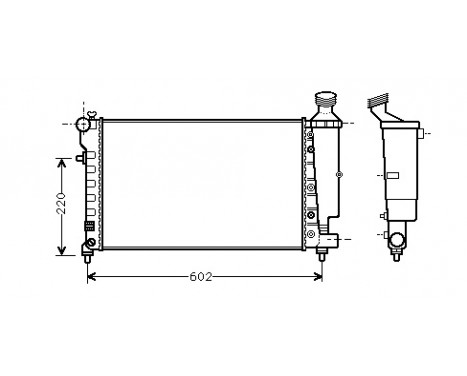 Radiator, engine cooling 40002262 International Radiators