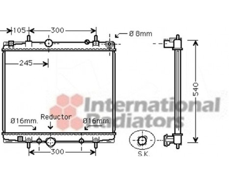 Radiator, engine cooling 40002275 International Radiators, Image 2