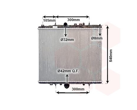 Radiator, engine cooling 40002277 International Radiators, Image 2