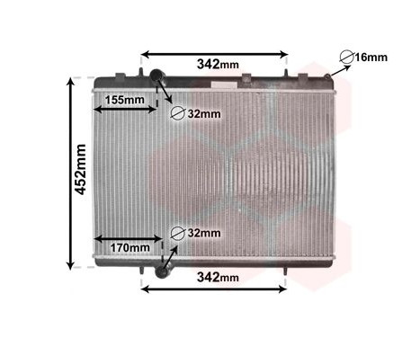 Radiator, engine cooling 40002281 International Radiators, Image 2