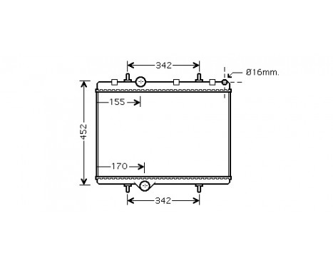 Radiator, engine cooling 40002281 International Radiators