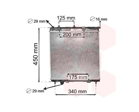 Radiator, engine cooling 40002288 International Radiators, Image 2