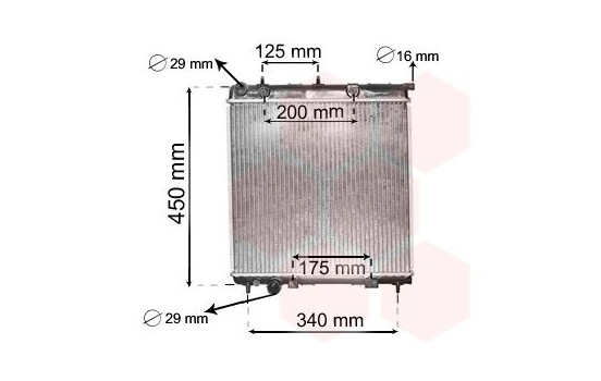 Radiator, engine cooling 40002288 International Radiators, Image 2