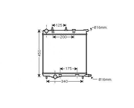 Radiator, engine cooling 40002289 International Radiators