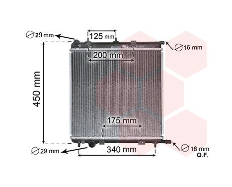 Radiator, engine cooling 40002289 International Radiators, Image 2