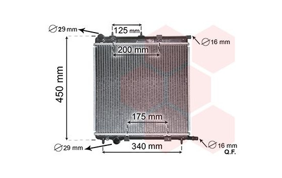 Radiator, engine cooling 40002289 International Radiators, Image 2