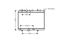 Radiator, engine cooling 40002290 International Radiators