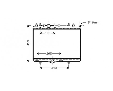 Radiator, engine cooling 40002290 International Radiators