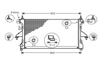 Radiator, engine cooling 40002310 International Radiators