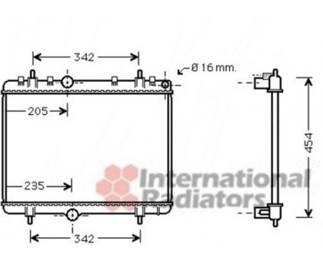 Radiator, engine cooling 40002330 International Radiators, Image 2