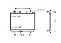 Radiator, engine cooling 40002330 International Radiators
