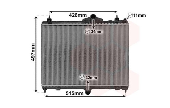 Radiator, engine cooling 40012701 International Radiators