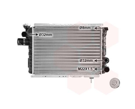 Radiator, engine cooling 43002009 International Radiators, Image 2