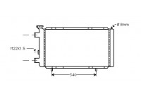 Radiator, engine cooling 43002022 International Radiators