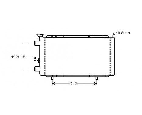 Radiator, engine cooling 43002022 International Radiators