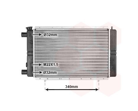 Radiator, engine cooling 43002022 International Radiators, Image 2